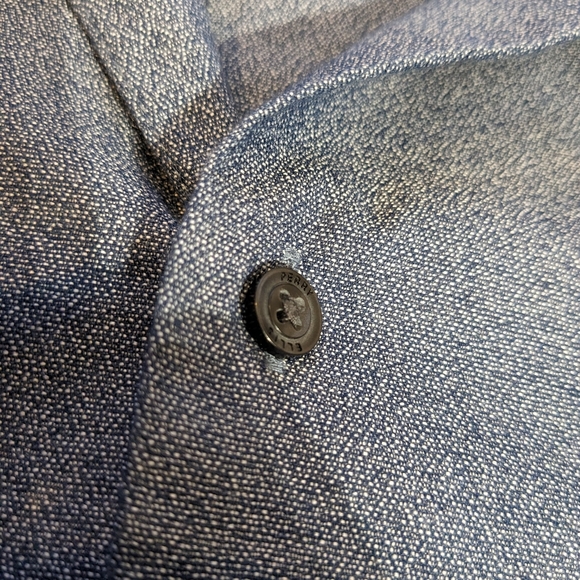 Perry Ellis Blue Button-Up Short Sleeve Shit, Slim Fit, Size S - Picture 8 of 15